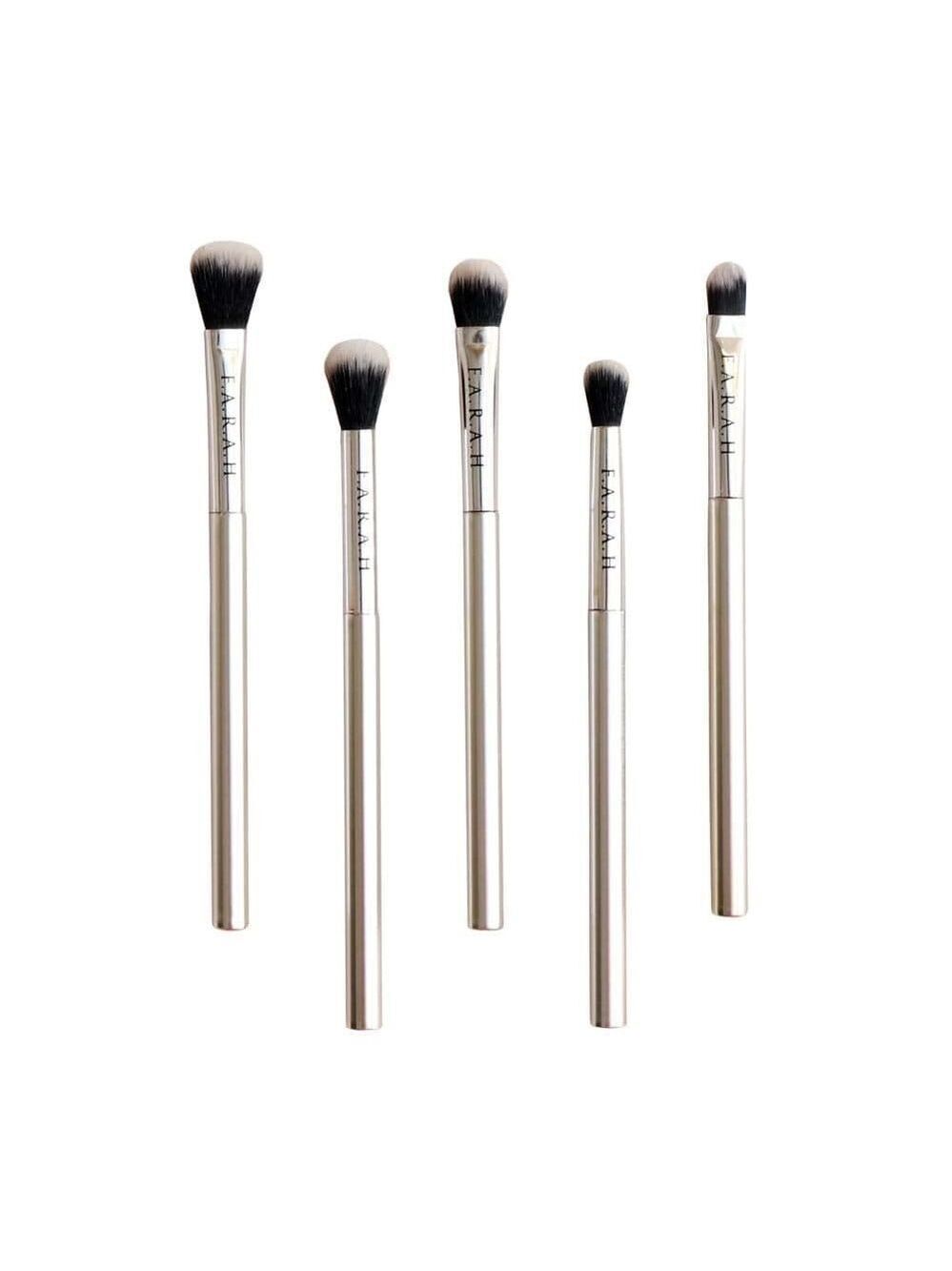 F.A.R.A.H Silver Makeup Eye Perfection Brush Set